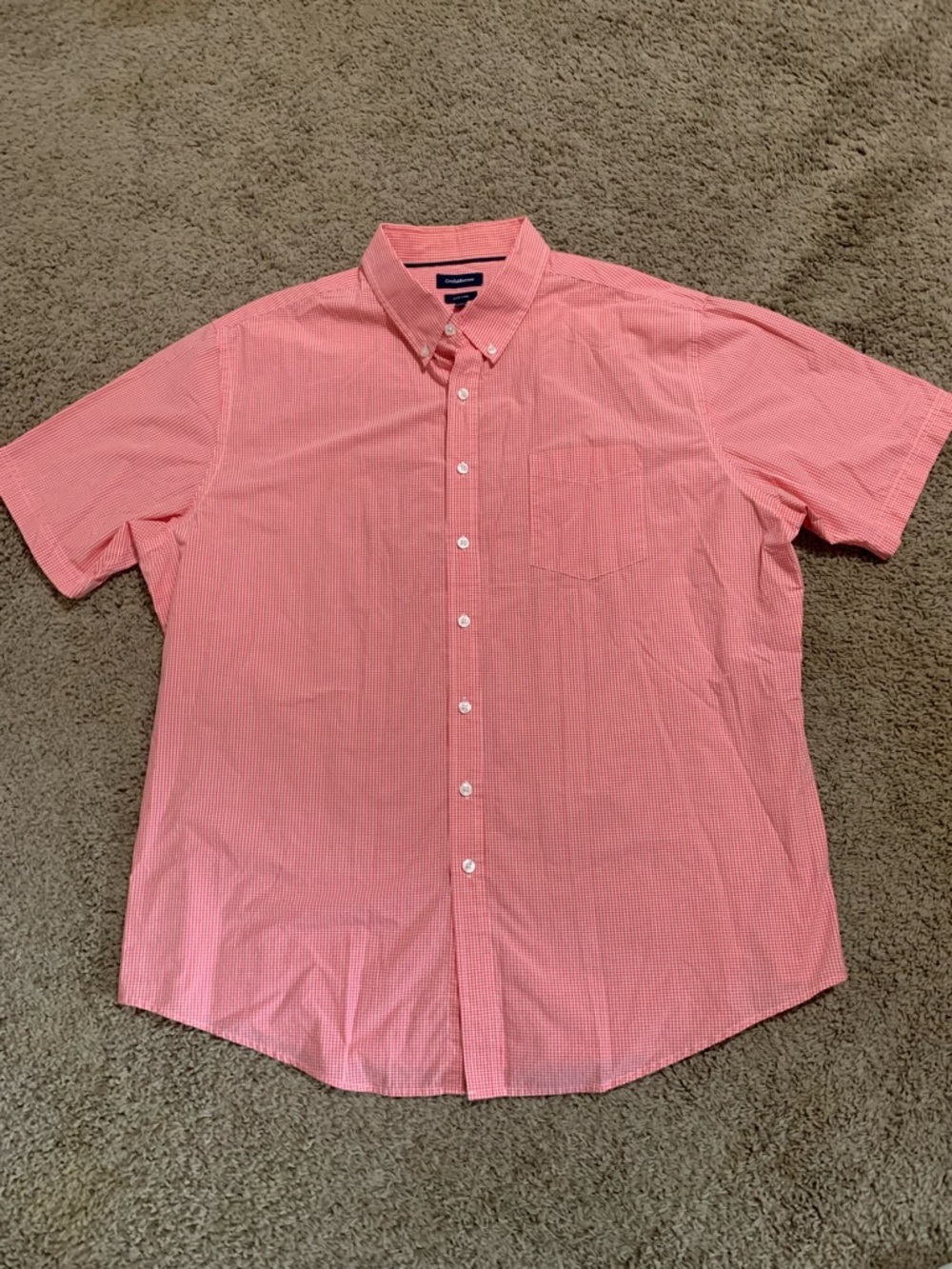 Men’s Croft & Barrow Checked Button Down Shirt XL